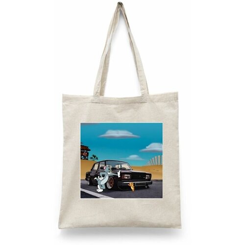 фото Сумка шоппер каждому своё, бежевый