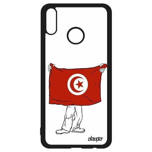 фото Чехол на honor 8x, "флаг туниса с руками" страна патриот utaupia