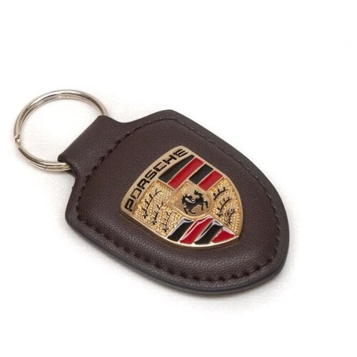 Брелок для ключа Porsche темно-коричневый