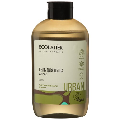 Гель для душа Ecolatier Морские минералы и матча, 600 мл, 600 г