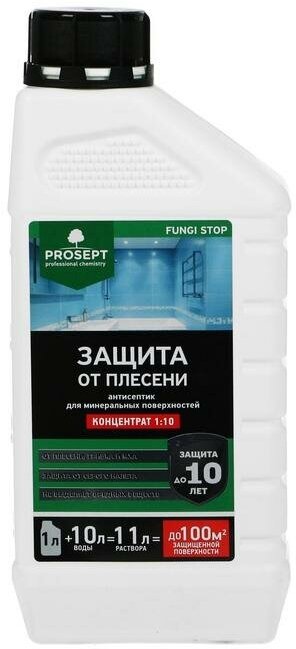 Средство для защиты от плесени Prosept Fungi Stop, Концентрат, 1л - фотография № 1