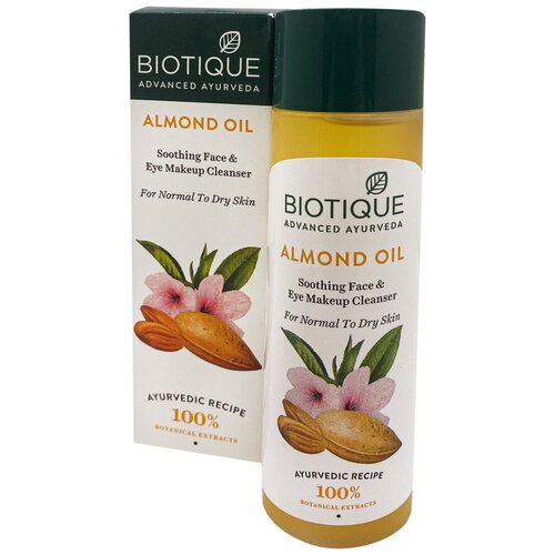 BIOTIQUE BIO ALMOND OIL MAKEUP CLEANSER Успокаивающее миндальное масло для снятия макияжа 120мл