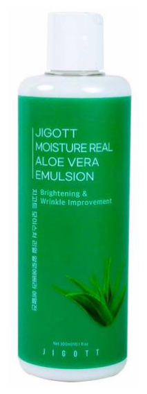 Эмульсия с экстрактом алоэ вера увлажняющая JIGOTT Moisture Real Aloe Vera Emulsion 300ml