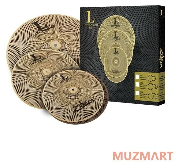 Zildjian LV348 L80 LOW VOLUME 13” HIHAT/14” CRASH/18” CRASH RIDE BOX SET Набор тарелок