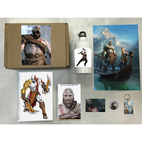 Бокс God of War №7, товары с нашими рандомными картинками