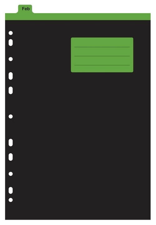 Разделитель листов с индексами Jan-Dec Attache Selection, А4, кар.