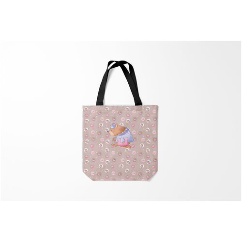 фото Сумка-шоппер / 40х40 см / звери / медведи сон burnettie