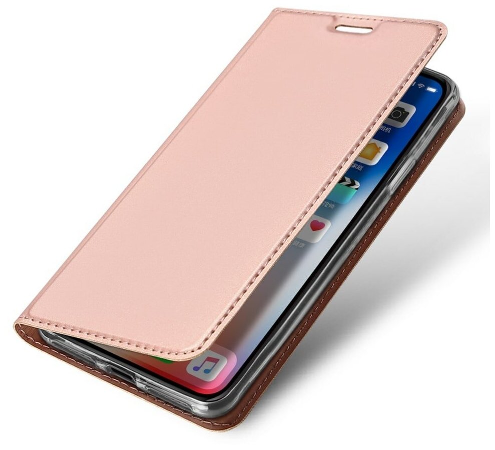 Чехол-книжка для iPhone 5/5S/5SE, DU DU, боковой, розовый