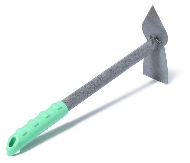 Мотыжка комбинированная, длина 30 см, 1 зубец, пластиковая ручка, цвет микс - фотография № 2