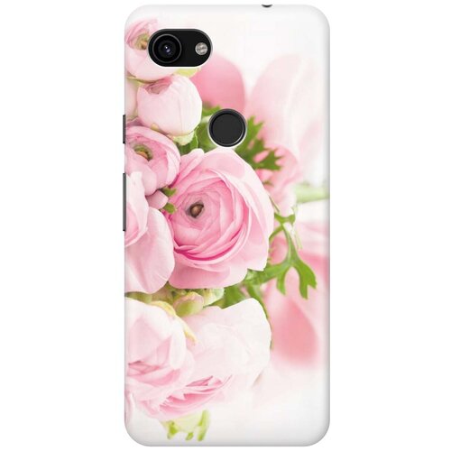 фото Силиконовый чехол на google pixel 3a / гугл пиксель 3а с принтом "розовые розы" gosso