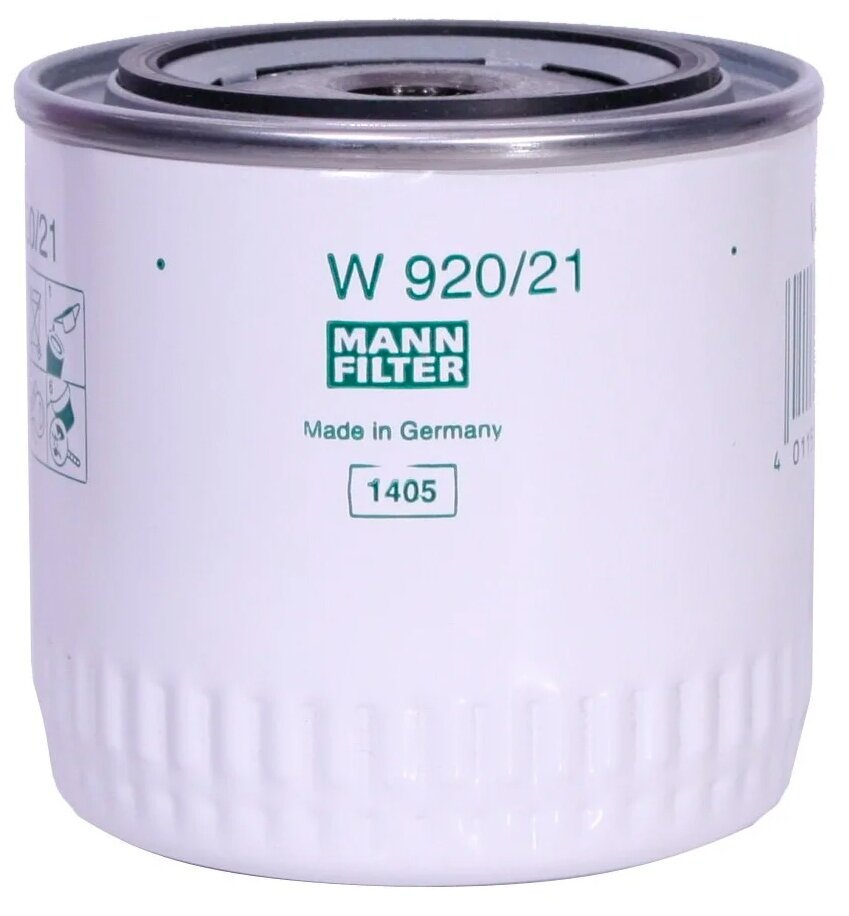 Масляный фильтр MANN FILTER W920/21