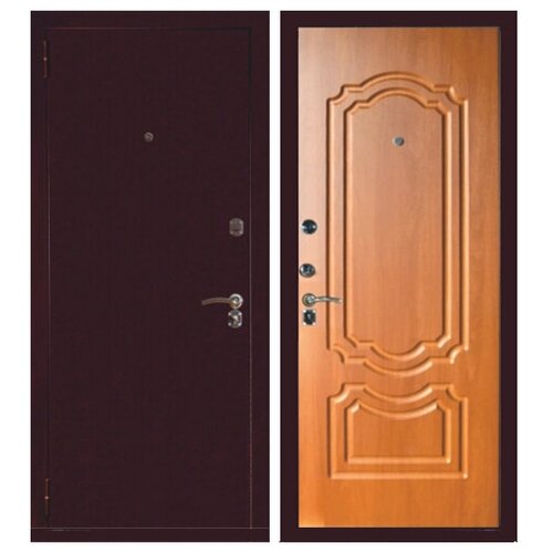 Входная дверь Стандарт Оптима Альфа (Миланский орех) 960*2050 левая