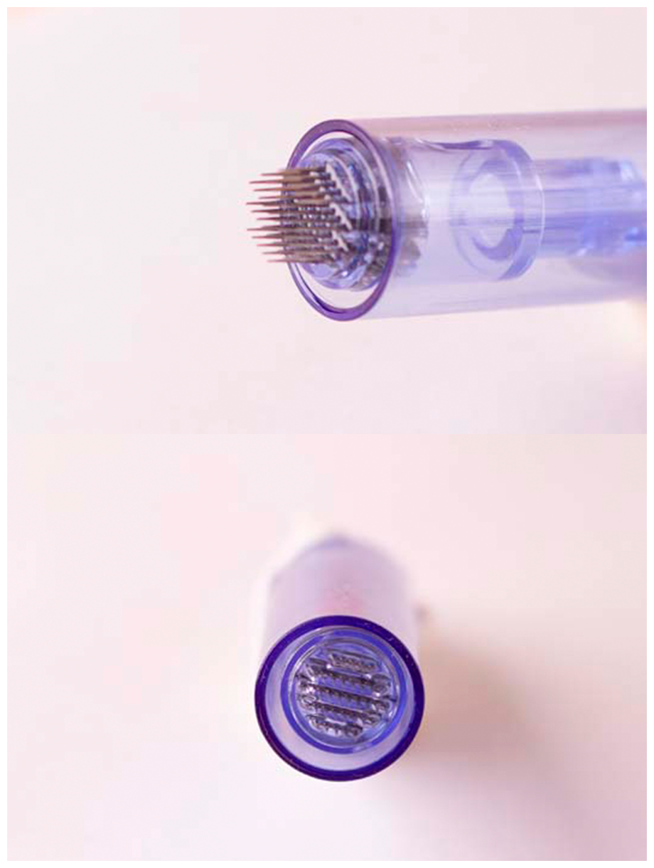 Dr.pen Картридж для дермопен мезопен / на 36 игл / насадка для аппарата dr pen / дермапен / синий длинный, 5 шт - фотография № 5