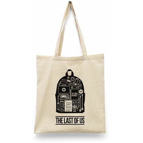 фото Сумка-шоппер унисекс каждому своё "the last of us/одни из нас" черная
