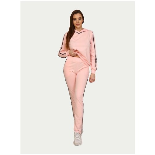 фото Женский костюм с брюками 13712 размер 48 розовый natali dler