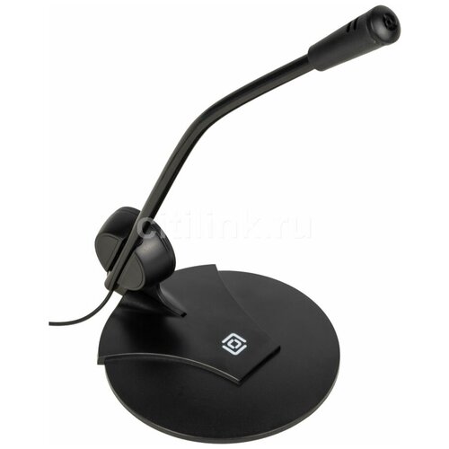 Микрофон проводной Оклик MP-M009B черный, кабель 1.8 м (364286)