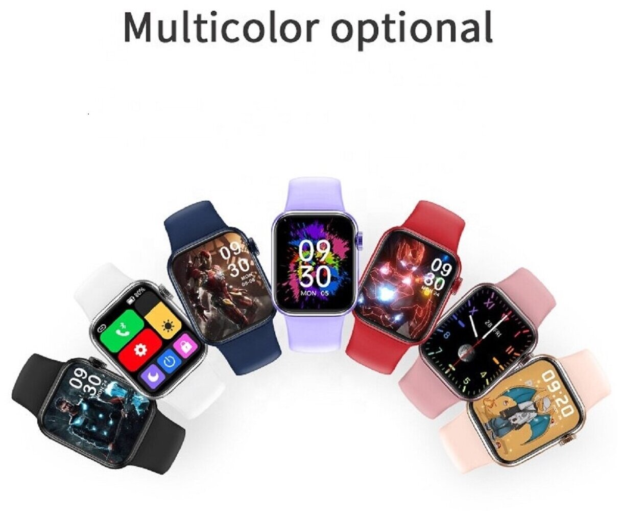 Умные часы Smart Watch M26 Plus Экран 1,75 дюйма, Беспроводная зарядка, Активное боковое колесико и кнопка (Белый)