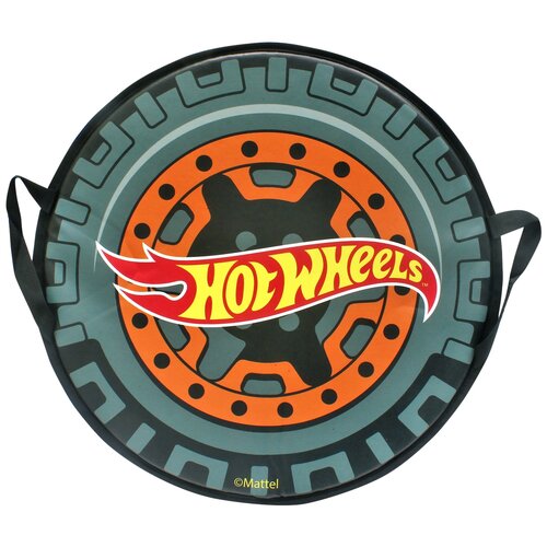 Ледянка 1 TOY Hot Wheels Т10604, диаметр: 52 см, серый/оранжевый ледянка 1 toy фея т58165 диаметр 52 см голубой