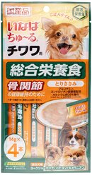 Лакомство Japan Premium Pet INABA для чихуа-хуа с функцией поддержания здоровья суставов и костей, 14 г х 4 шт