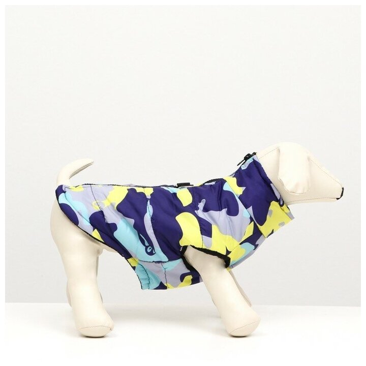 Куртка для собак "Цветной бум", размер XS (ДС 20, ОГ 32, ОШ 21 см) 7119204 - фотография № 2