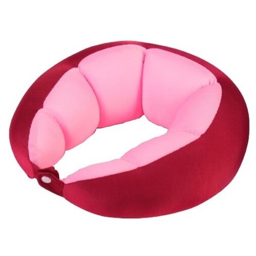 фото Подушка для шеи сима-ленд, красный, розовый