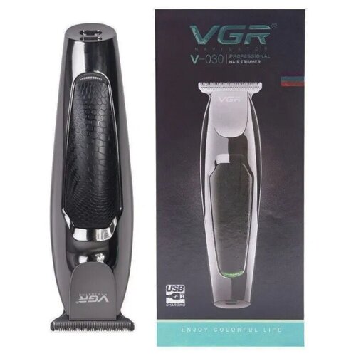 Машинка для стрижки vgr-030 черный Беспроводной триммер 98600₽