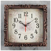 Часы настенные, серия: Классика, "Барака", черная бронза, 38х38 см 4551243
