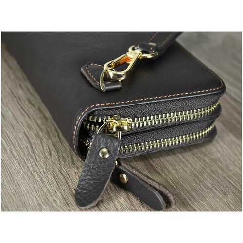 фото Кошелек мужской из натуральной кожи manfredo на двух молниях нет бренда