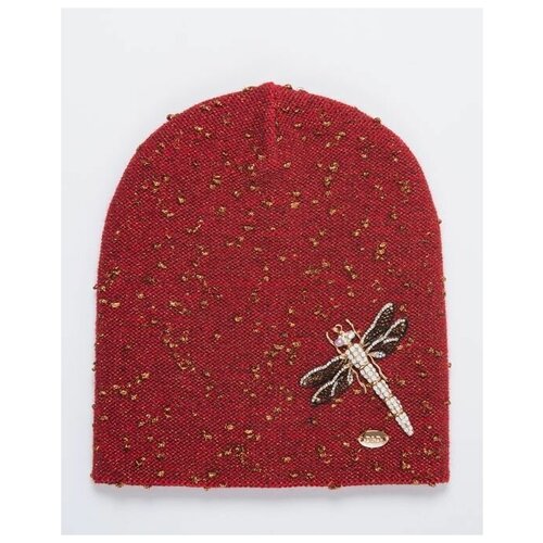 фото Шапка бини dan&dani, бордовый