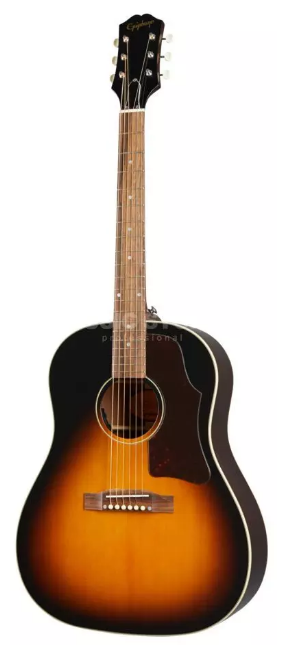 Epiphone J-45 Aged Vintage Sunburst электроакустическая гитара, цвет санбёрст