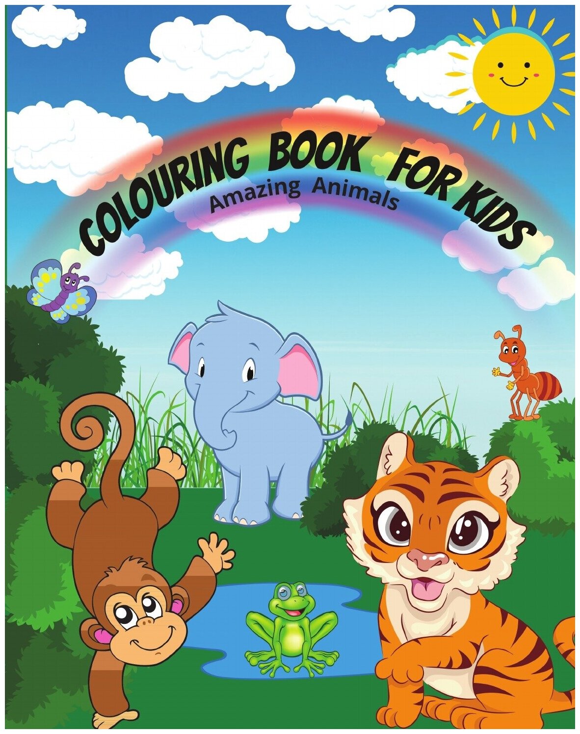 Coloring Book For Kids - Animals Edition. Easy and Fun Coloring Pages of Animals for Little Kids Age 4-10, Girls and Boys, Preschool and Kindergarten…