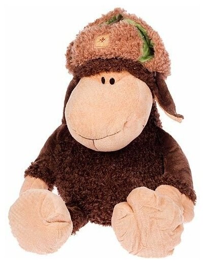Мягкая игрушка Supertoys Овца коричневая в шапке, 80 см 7746/ш