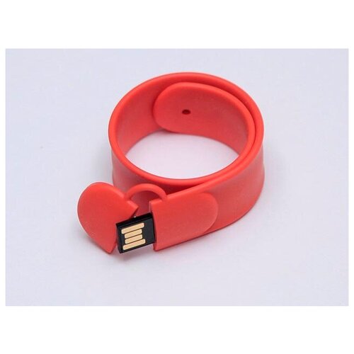 Флешка в виде браслета (16 Гб / GB USB 2.0 Оранжевый/Orange SS001 Flash drive S012)
