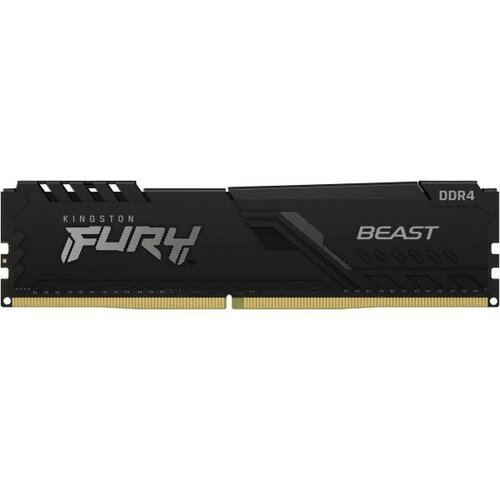 Оперативная память для компьютера 8Gb 1x8Gb PC4-29800 3733MHz DDR4 DIMM CL19 Kingston Fury Beast Black KF437C19BB8 348800₽