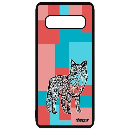 фото Противоударный чехол для смартфона // samsung galaxy s10 plus // "лиса" зверь лис, utaupia, цветной
