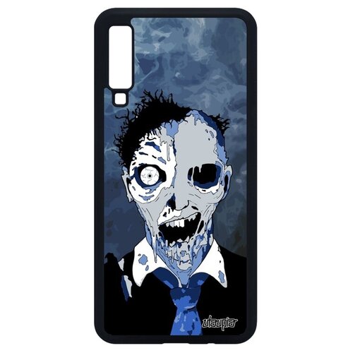 фото Защитный чехол на телефон // galaxy a7 2018 // "зомби" фантазия хэллоуин, utaupia, голубой