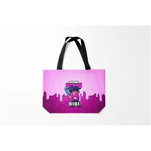 фото Сумка-шоппер / 46х35 см / геймерам / brawl stars bibi burnettie