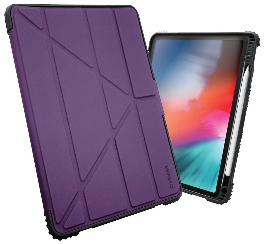 Противоударный защитный чехол BUMPER FOLIO Flip Case для Apple iPad Air 10.5"/iPad Pro 10.5" сиреневый