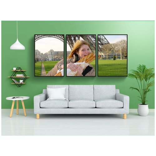 фото Набор модулных постеров для интерьера "дез, багеты, залить" 60x90 см. в тубусе, без рамки lotsprints