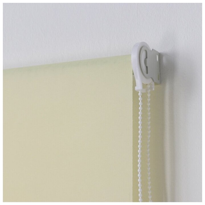 фото Штора рулонная КНР "Механика, 60х180 см, (с учетом креплений 3,5 см), цвет бежевый