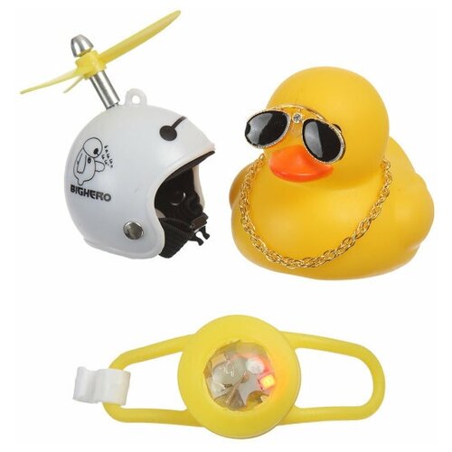 Утка в шлеме уточка в машину тренд TikTok велосипедный звонок 385₽