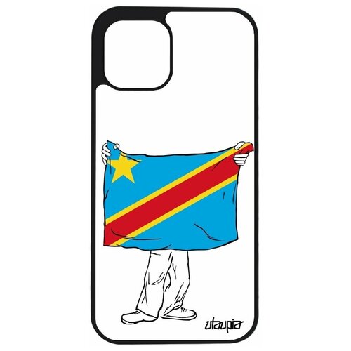 фото Чехол на apple iphone 12 pro, "флаг конго киншаса с руками" патриот государственный utaupia