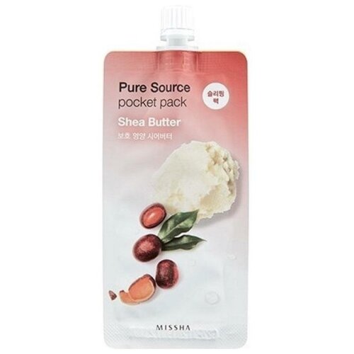 Маска для лица Pure Source Pocket Pack (Shea Butter) 10 мл, Missha