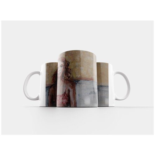 фото Кружка "фрески, женщина, стена" 320 мл lotsprints