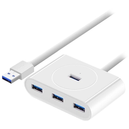 USB-Хаб UGREEN CR113 (20283) USB 3.0 - 4xUSB 3.0 Hub (1 метр) белый хаб ugreen cr113 40850 black