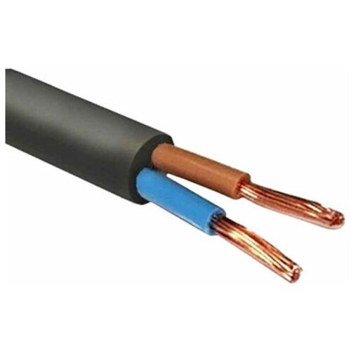 Провод ПВС 2х0,75 (бухта 100м) Ч Поиск-1 (черный; ГОСТ 7399-97) (1158839931503) (ПОИСК-1)