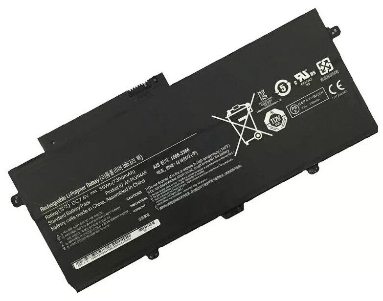 Аккумуляторная батарея MyPads AA-PLVN4AR для ноутбука Samsung ATIV Book 9 Plus NP-940X3G/ 910S5J/ 930X3G на 7300mAh 7.6V 55WH