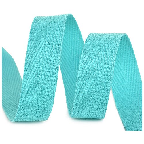 Лента киперная хлопок шир.15 мм цв. мятный упак.50 м