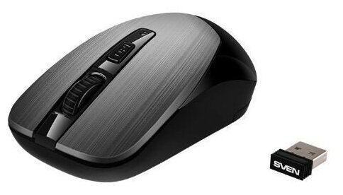 Беспроводная мышь RX-380W серый металлик 24 GHz 31кл 800-1600DPI блист