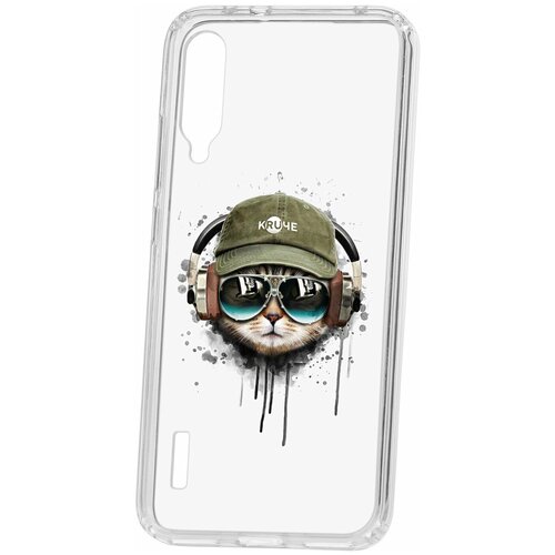 фото Чехол на xiaomi mi a3 / cc9e kruche print кот в наушниках / чехол для xiaomi / чехол с рисунком / чехол с принтом / чехол для ксяоми / чехол для хаоми / бампер на сяоми / чехол накладка для ксяоми / противоударная накладка для xiaomi redmi mi / защита для redmi / защита на mi / cиликоновый чехол для xiaomi redmi / пластиковый чехол на ксиаоми / защитный чехол для хаоми / чехольчик / защита телефона / ударопрочный чехол кruче